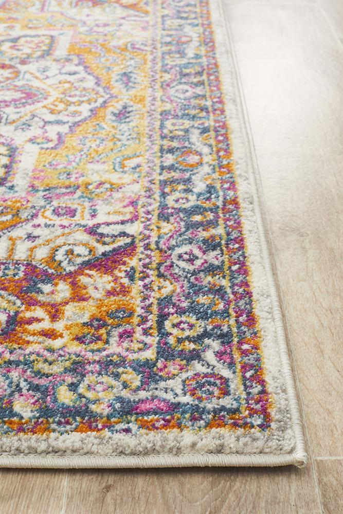 Babil Harran Bohemian Multi Runner Rug - Floorsome - MODERN - BLN - 207 - MULT - 300X80 - MODERN