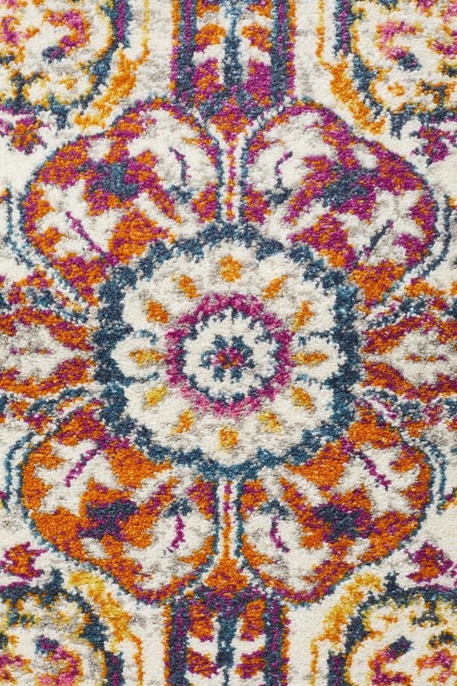 Babil Harran Bohemian Multi Runner Rug - Floorsome - MODERN - BLN - 207 - MULT - 300X80 - MODERN