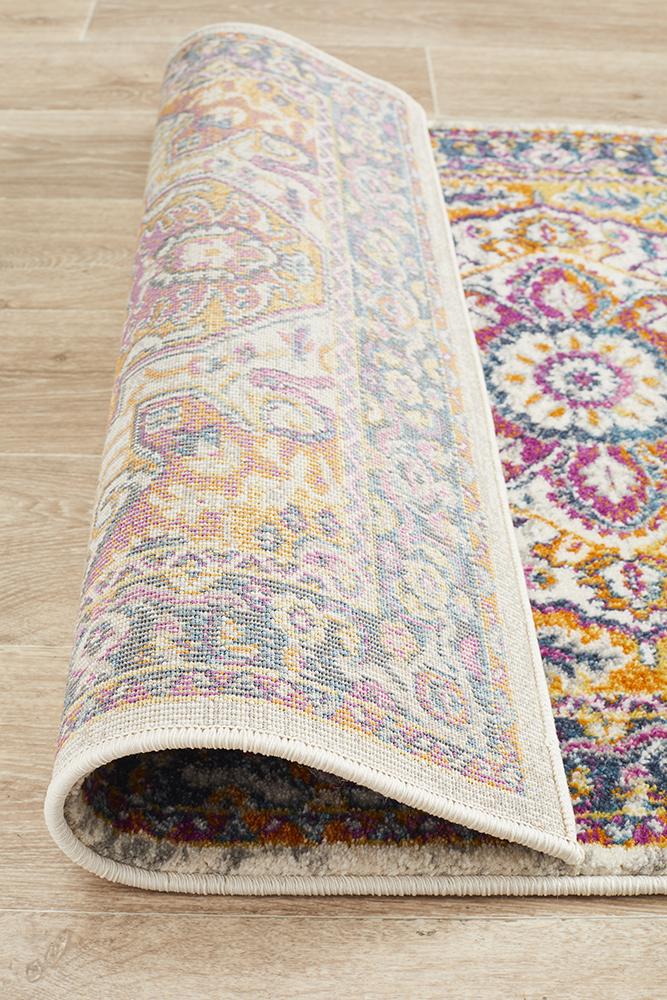 Babil Harran Bohemian Multi Runner Rug - Floorsome - MODERN - BLN - 207 - MULT - 300X80 - MODERN