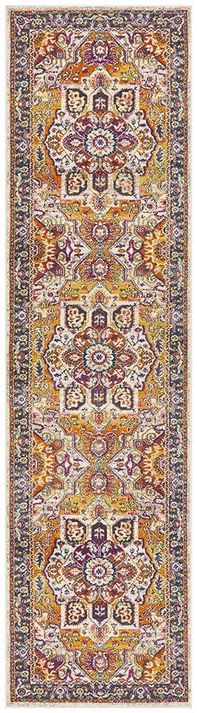 Babil Harran Bohemian Multi Runner Rug - Floorsome - MODERN - BLN - 207 - MULT - 300X80 - MODERN