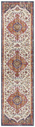 Babil Mosul Bohemian White Rug - Floorsome - MODERN - BLN - 205 - WHT - 300X80 - MODERN