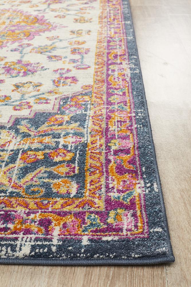 Babil Mosul Bohemian White Rug - Floorsome - MODERN - BLN - 205 - WHT - 230X160 - MODERN