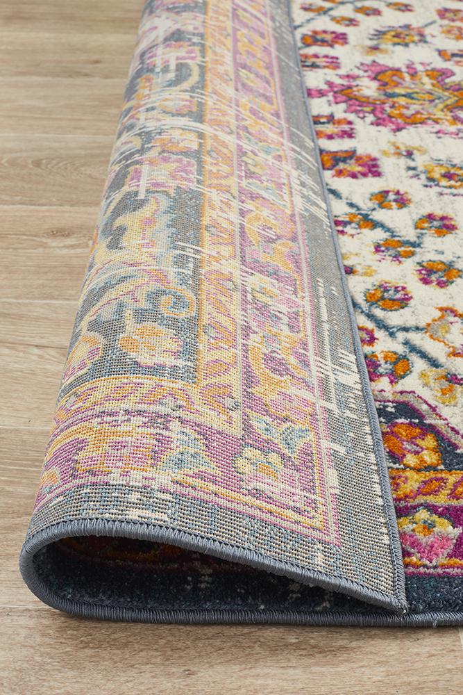 Babil Mosul Bohemian White Rug - Floorsome - MODERN - BLN - 205 - WHT - 230X160 - MODERN