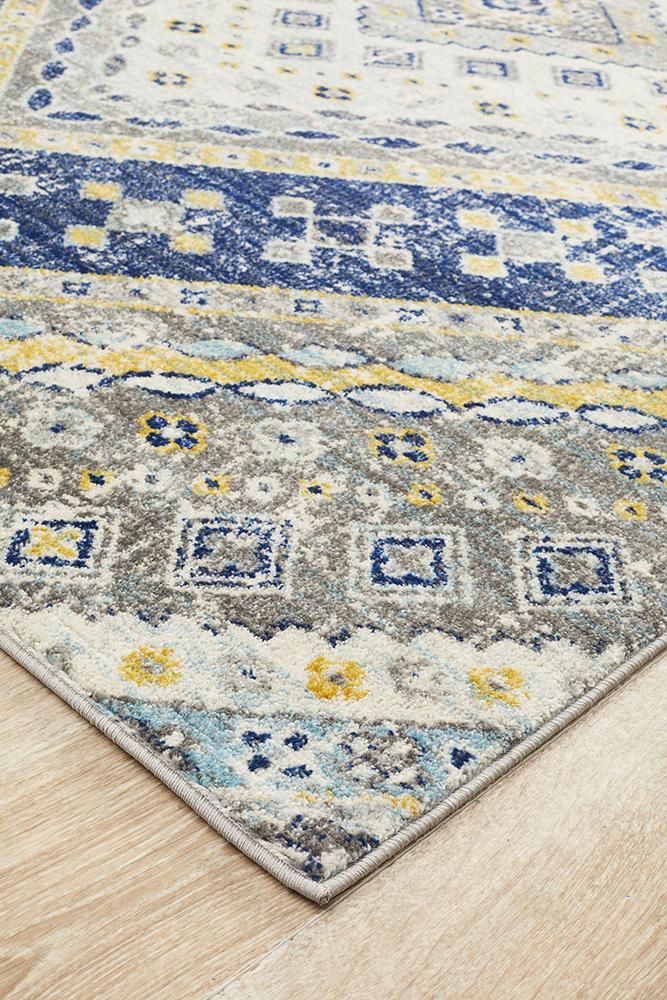 Babil Nimrud Bohemian Navy Rug - Floorsome - MODERN - BLN - 203 - NAVY - 230X160 - MODERN