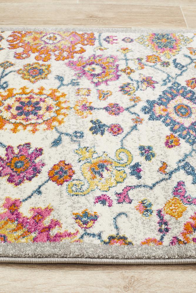 Babil Samarra Bohemian Runner Rug - Floorsome - MODERN - BLN - 208 - MULT - 300X80 - MODERN