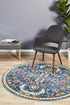 Babil Seleucia Bohemian Navy Round Rug - Floorsome - MODERN - BLN - 209 - NAVY - 150X150 - MODERN