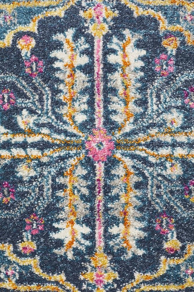 Babil Seleucia Bohemian Navy Runner Rug - Floorsome - MODERN - BLN - 209 - NAVY - 300X80 - MODERN