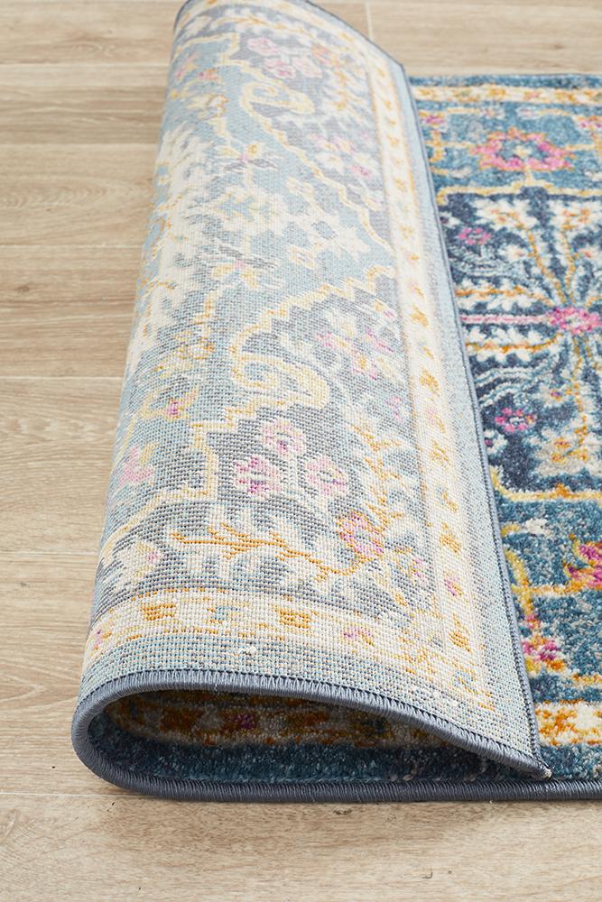 Babil Seleucia Bohemian Navy Runner Rug - Floorsome - MODERN - BLN - 209 - NAVY - 300X80 - MODERN