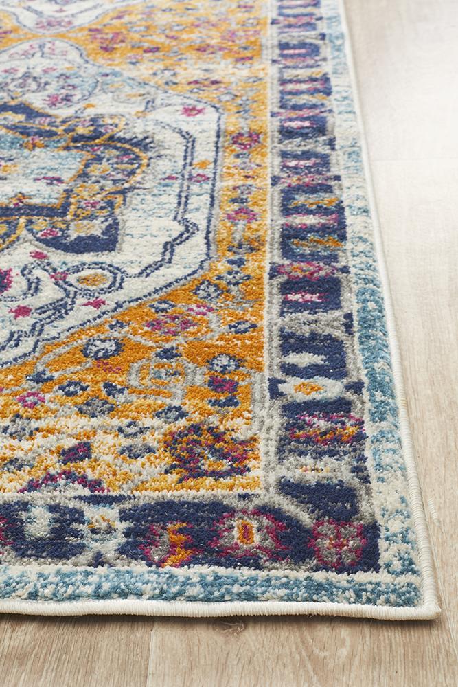 Babil Uruk Bohemian Rust Runner Rug - Floorsome - MODERN - BLN - 201 - RUST - 300X80 - MODERN