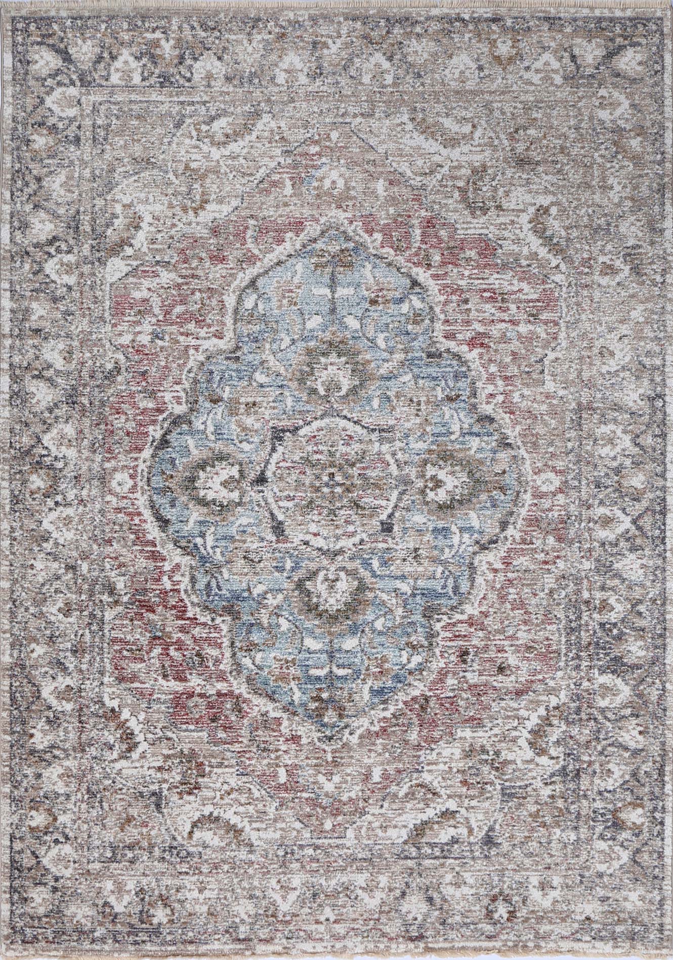 Baltimore Arlington Medallion Transitional Rose Rug - Floorsome - Area Rug - BALT200B06 - Area Rug