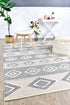 Bengal Grey Handmade Wool and Viscose Rug - Floorsome - FLATWEAVE