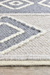 Bengal Grey Handmade Wool and Viscose Rug - Floorsome - FLATWEAVE