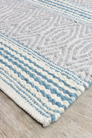 Berber Sky Flatweave Rug - Floorsome - FLATWEAVE