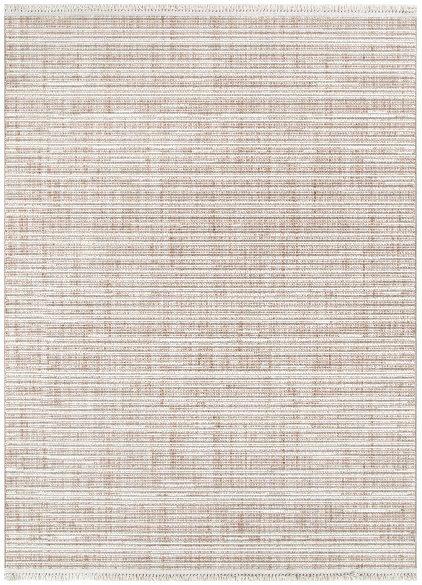 Berno Beige Ivory Loop Lines Rug - Floorsome - Area Rug - BERN160B007 - Area Rug