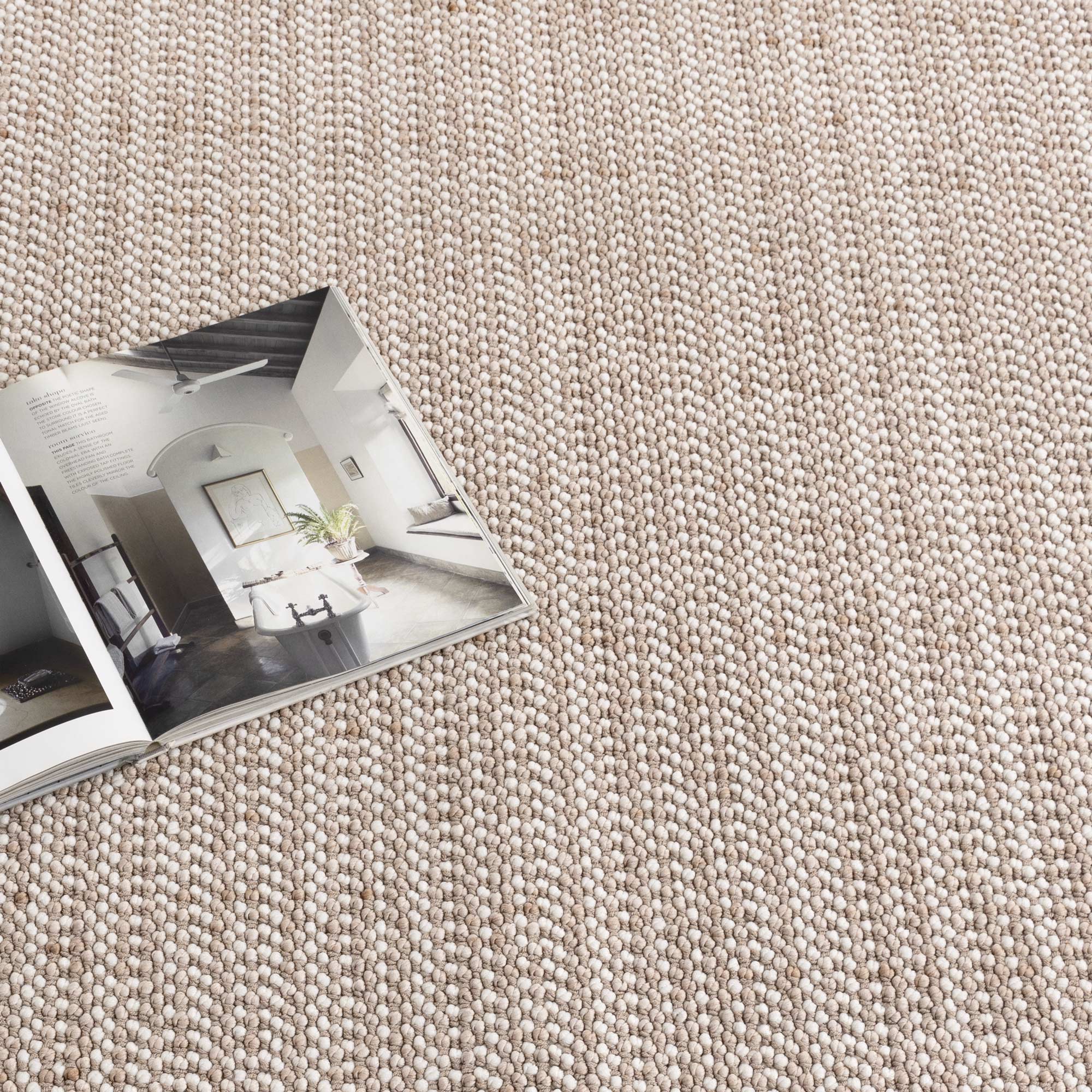 Berno Ivory Beige Loop Rug - Floorsome - Area Rug - BERN160B008 - Area Rug