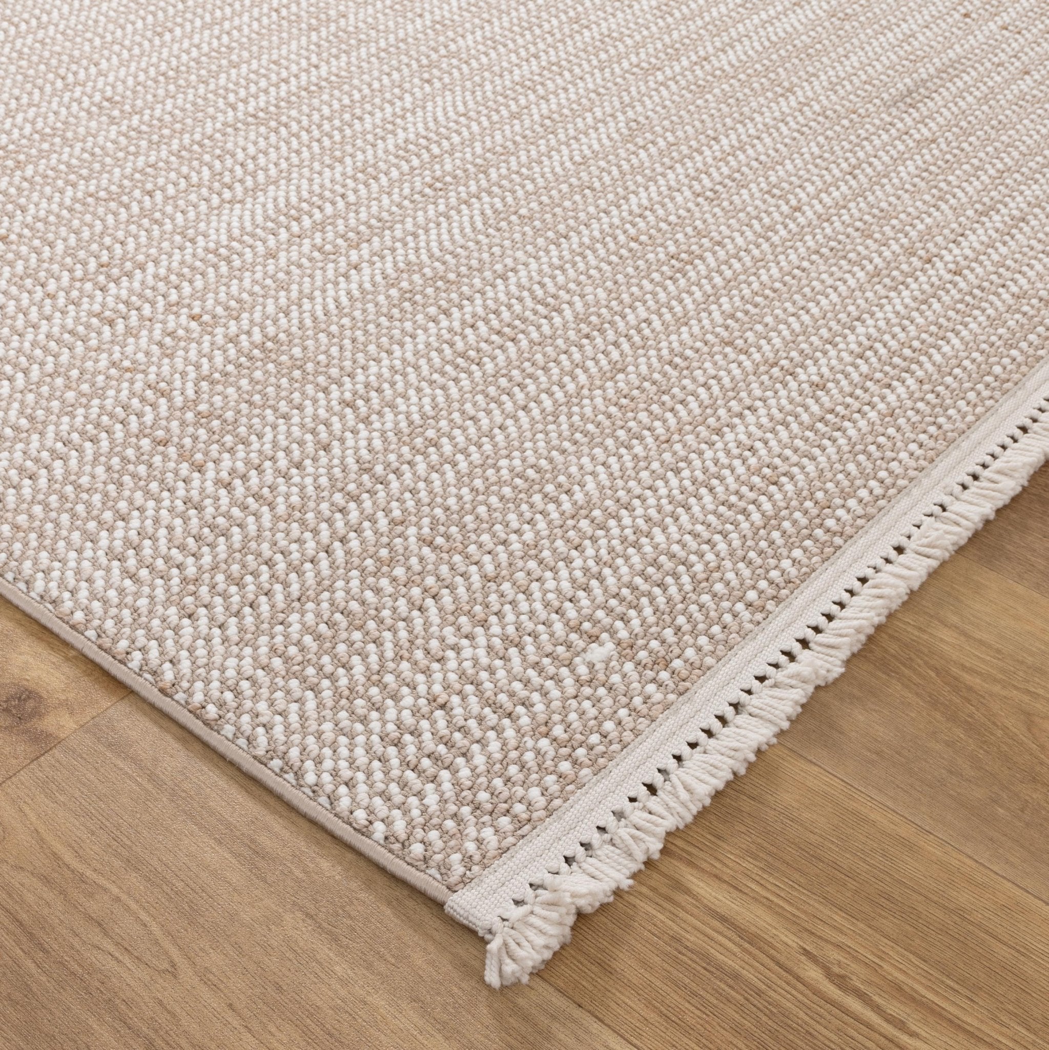Berno Ivory Beige Loop Rug - Floorsome - Area Rug - BERN160B008 - Area Rug