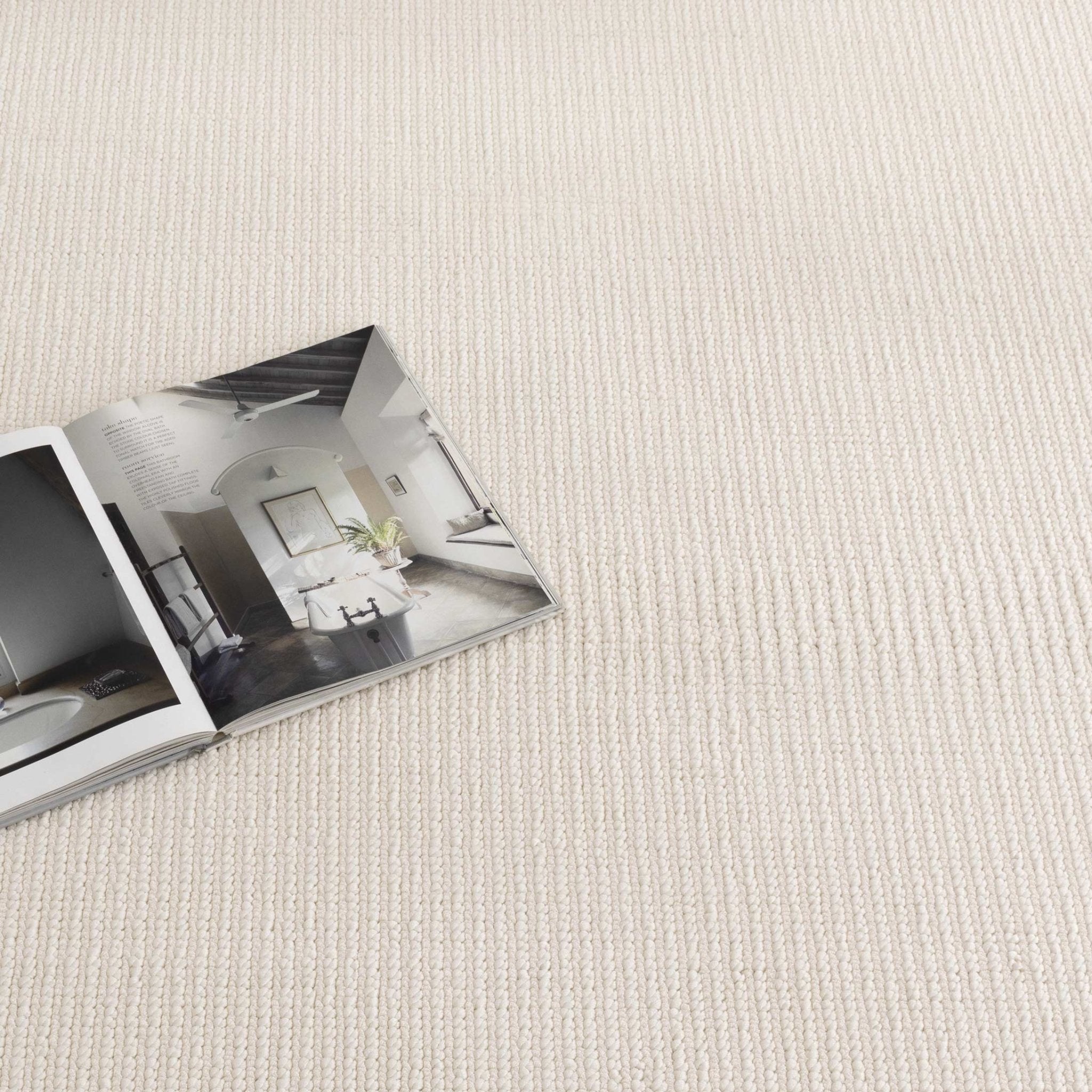 Berno Ivory Loop Rug - Floorsome - Area Rug - BERN160B001 - Area Rug