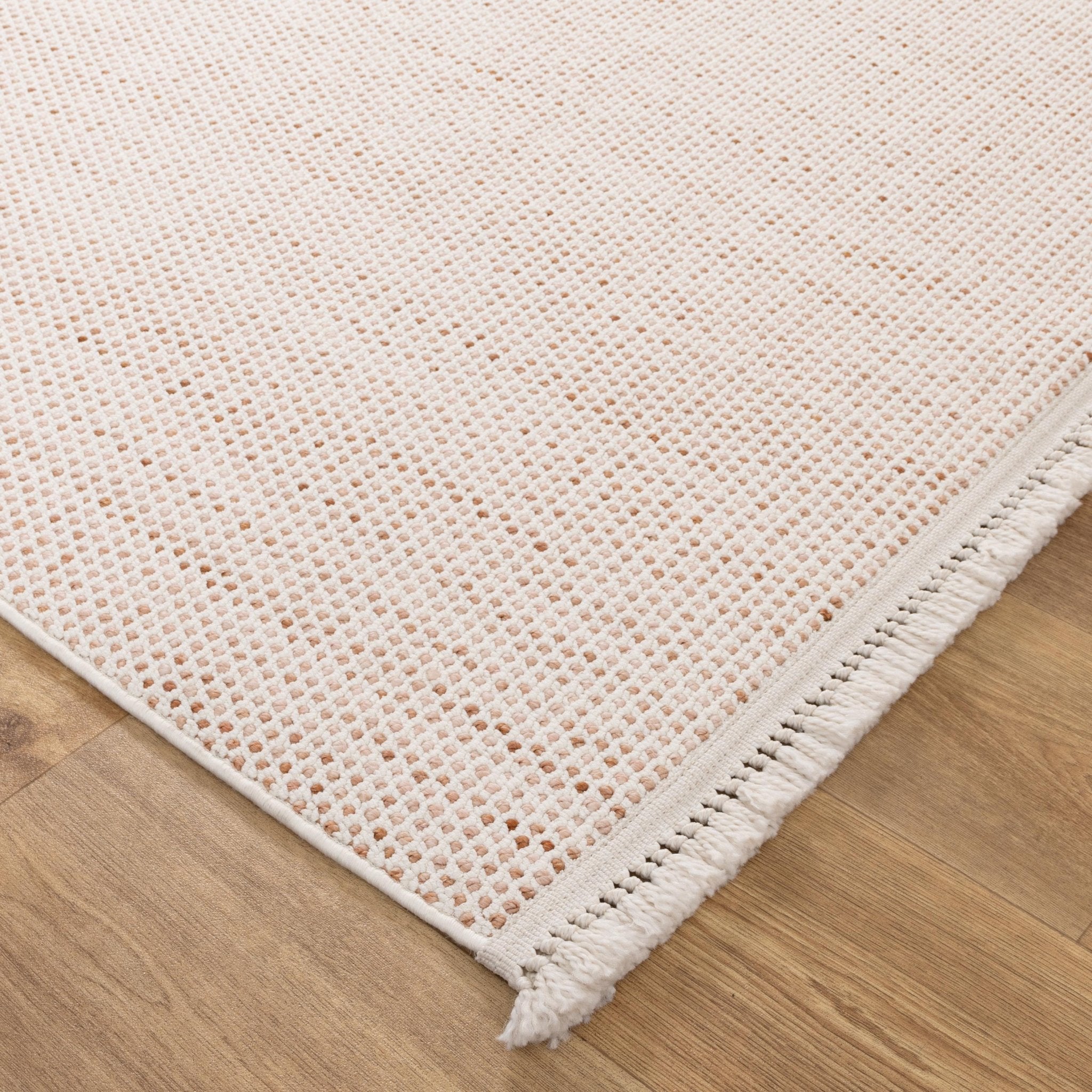 Berno Ivory Pink Loop Rug - Floorsome - Area Rug - BERN160B003 - Area Rug