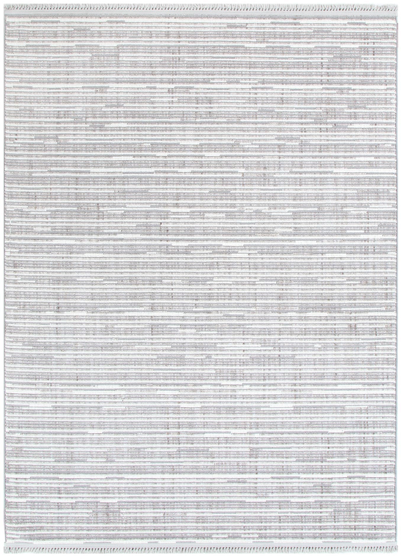 Berno Silver Ivory Loop Lines Rug - Floorsome - Area Rug - BERN160B006 - Area Rug