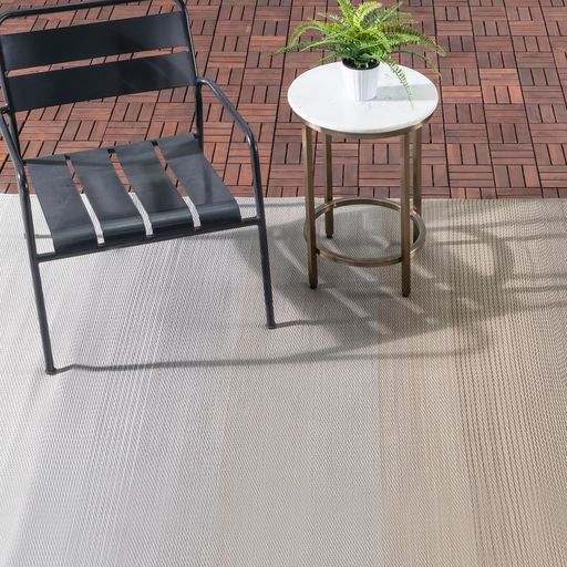 Big Sur Ash Modern Recycled Plastic Outdoor Rug - Floorsome - Modern - PLRASHBIG120179 - Modern