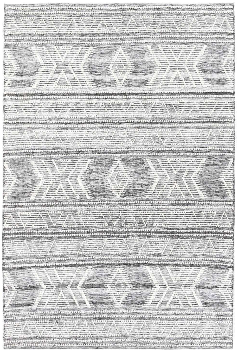 Bihar Natural Handmade Wool and Viscose Rug - Floorsome - FLATWEAVE - DENUB - BEIGE - 160X230 - FLATWEAVE