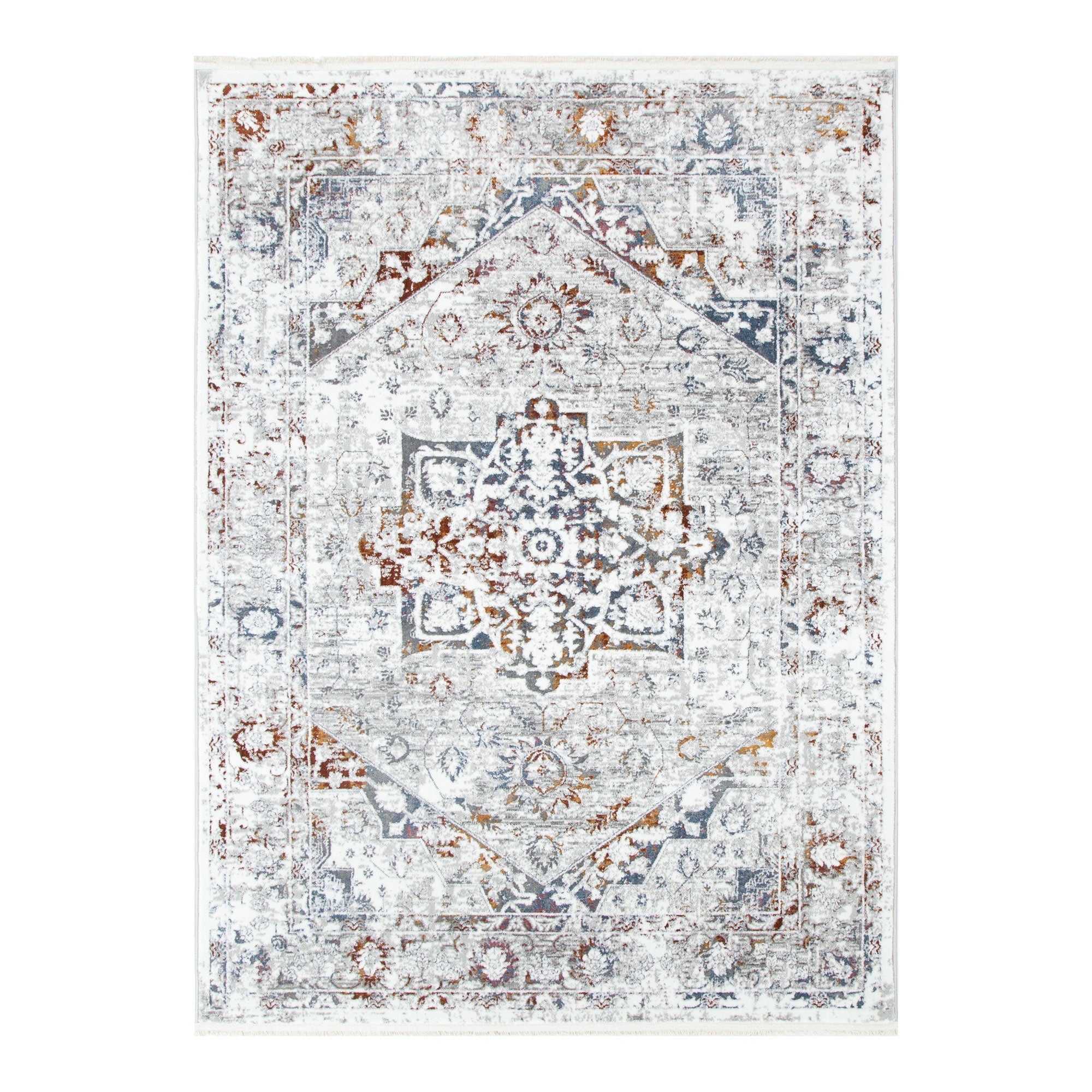 Bohemian Paradise Classic Vintage Grey Multi Rug - Pattern 09 - Floorsome - Rug - BOHE16009GMUL - Rug