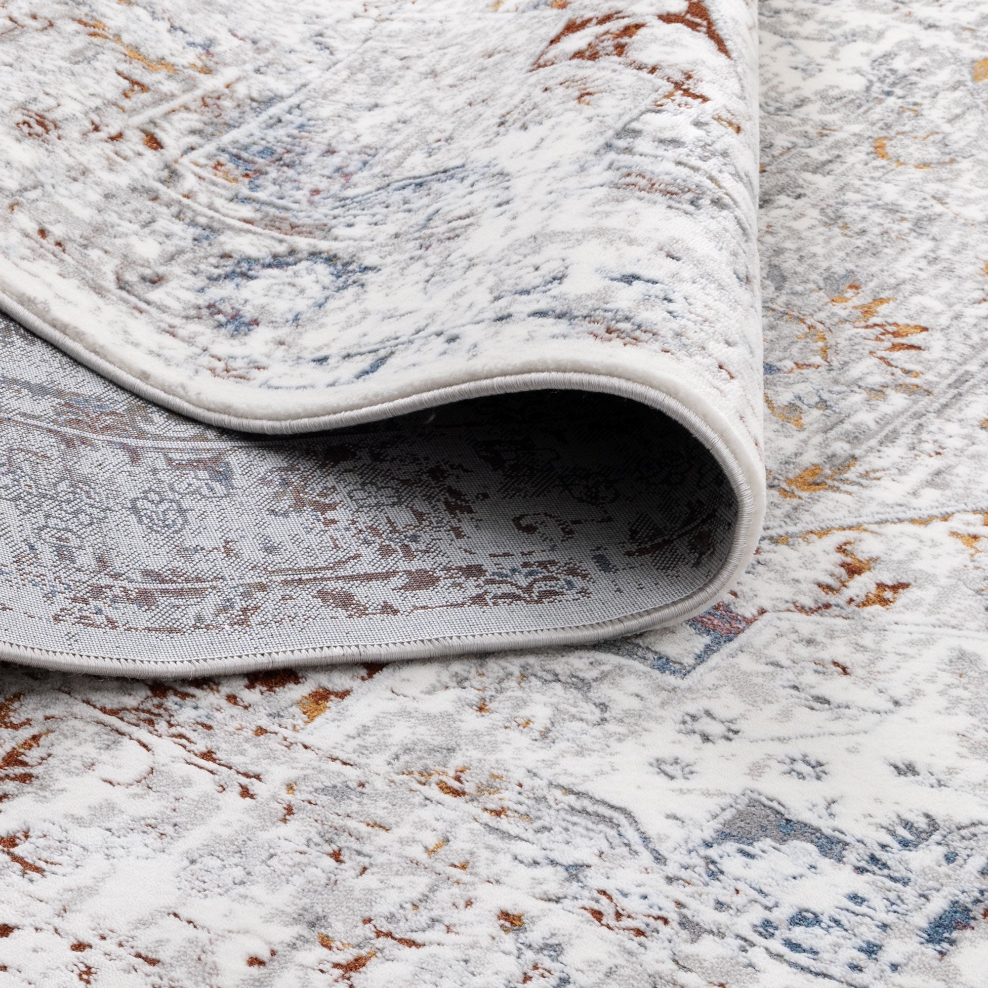 Bohemian Paradise Classic Vintage Grey Multi Rug - Pattern 09 - Floorsome - Rug - BOHE16009GMUL - Rug