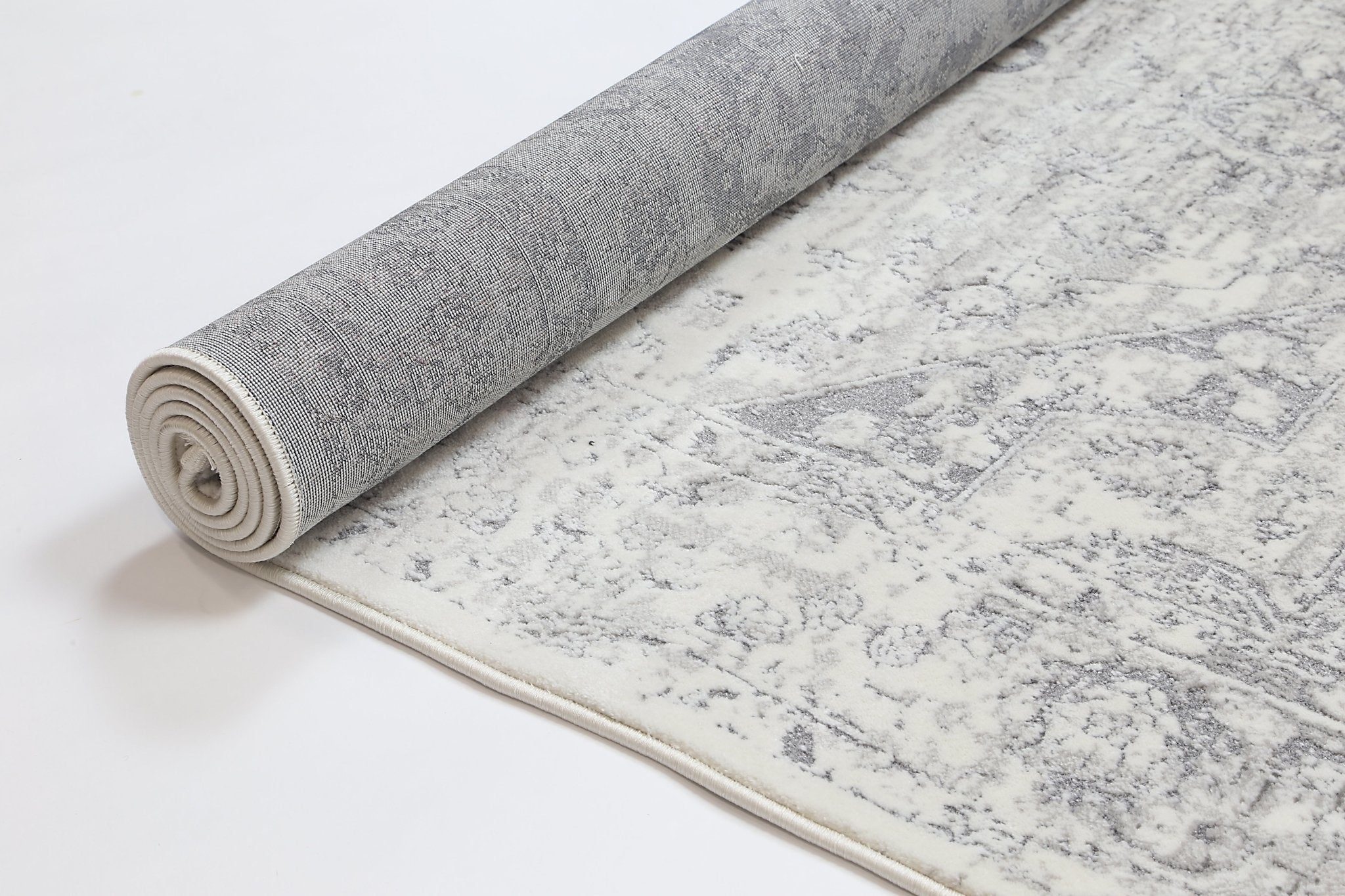 Bohemian Paradise Classic Vintage Grey Rug - Pattern 09 - Floorsome - Rug - BOHE16009GREY - Rug