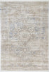 Bohemian Paradise Medalion Beige Blue Rug - Pattern 06 - Floorsome - Rug - BOHE16006BBLU - Rug