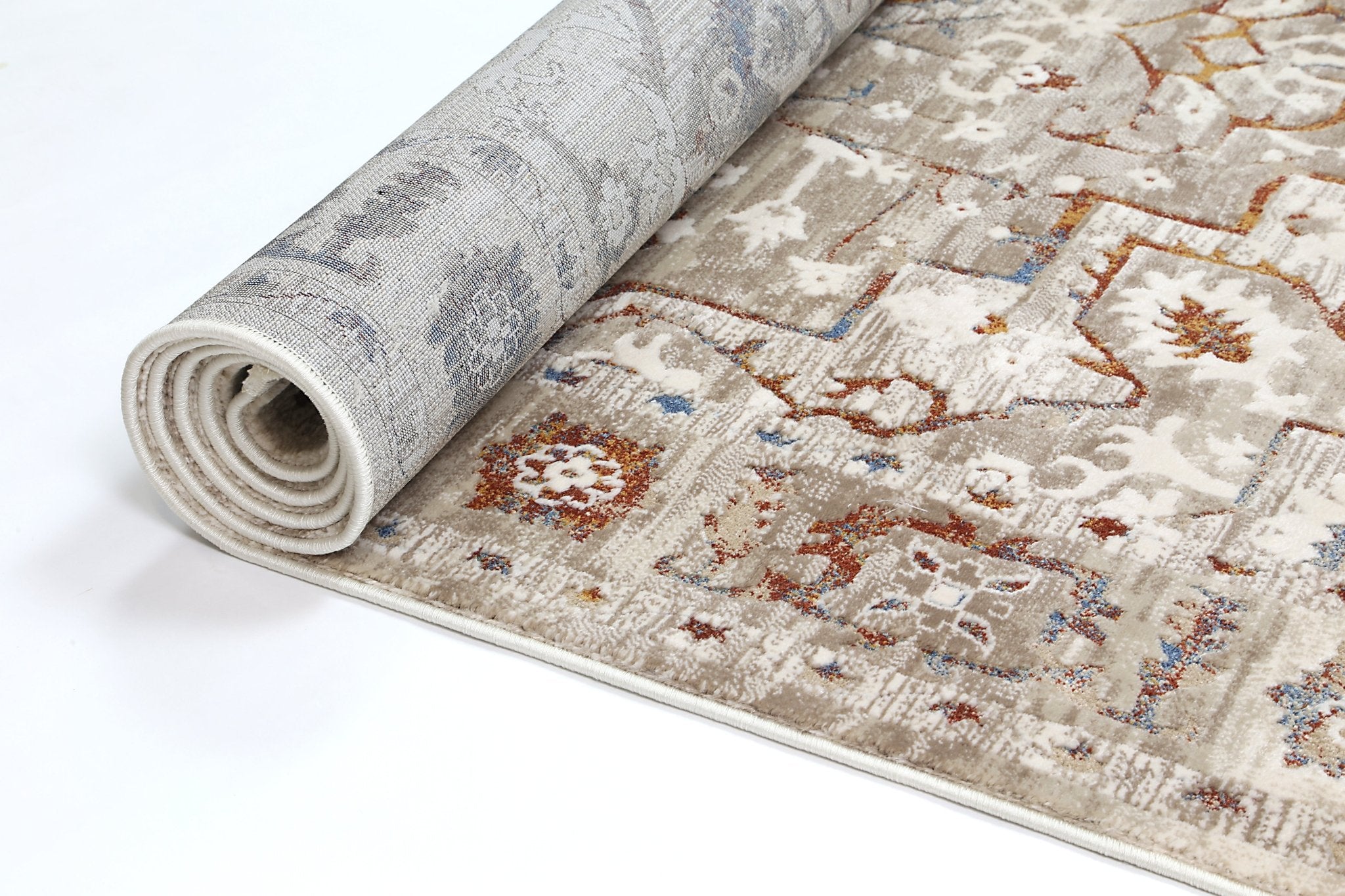 Bohemian Paradise Medalion Beige Multi Rug - Pattern 05 - Floorsome - Rug - BOHE16005BMUL - Rug