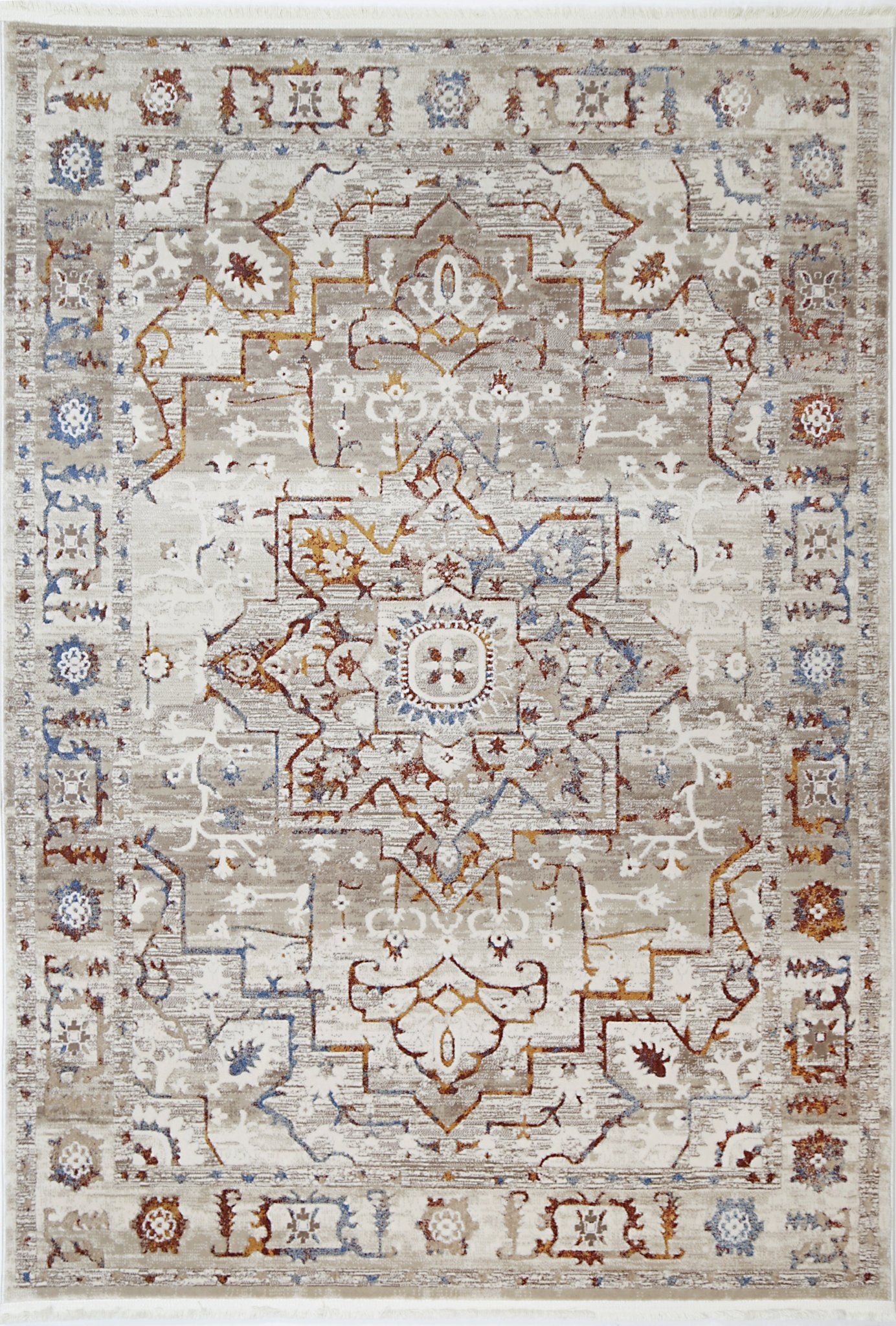 Bohemian Paradise Medalion Beige Multi Rug - Pattern 05 - Floorsome - Rug - BOHE16005BMUL - Rug