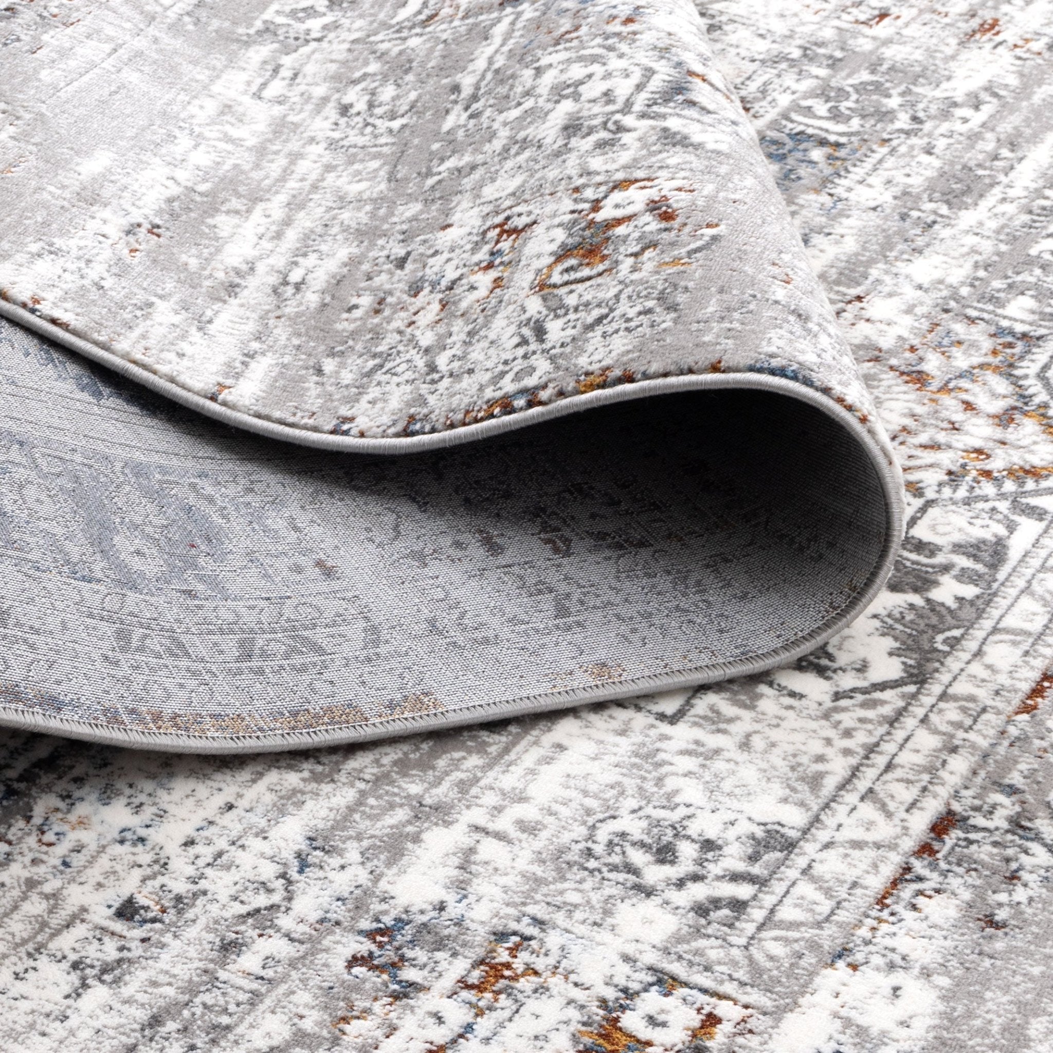 Bohemian Paradise Medalion Grey Multi Rug - Pattern 06 - Floorsome - Rug - BOHE16006GMUL - Rug