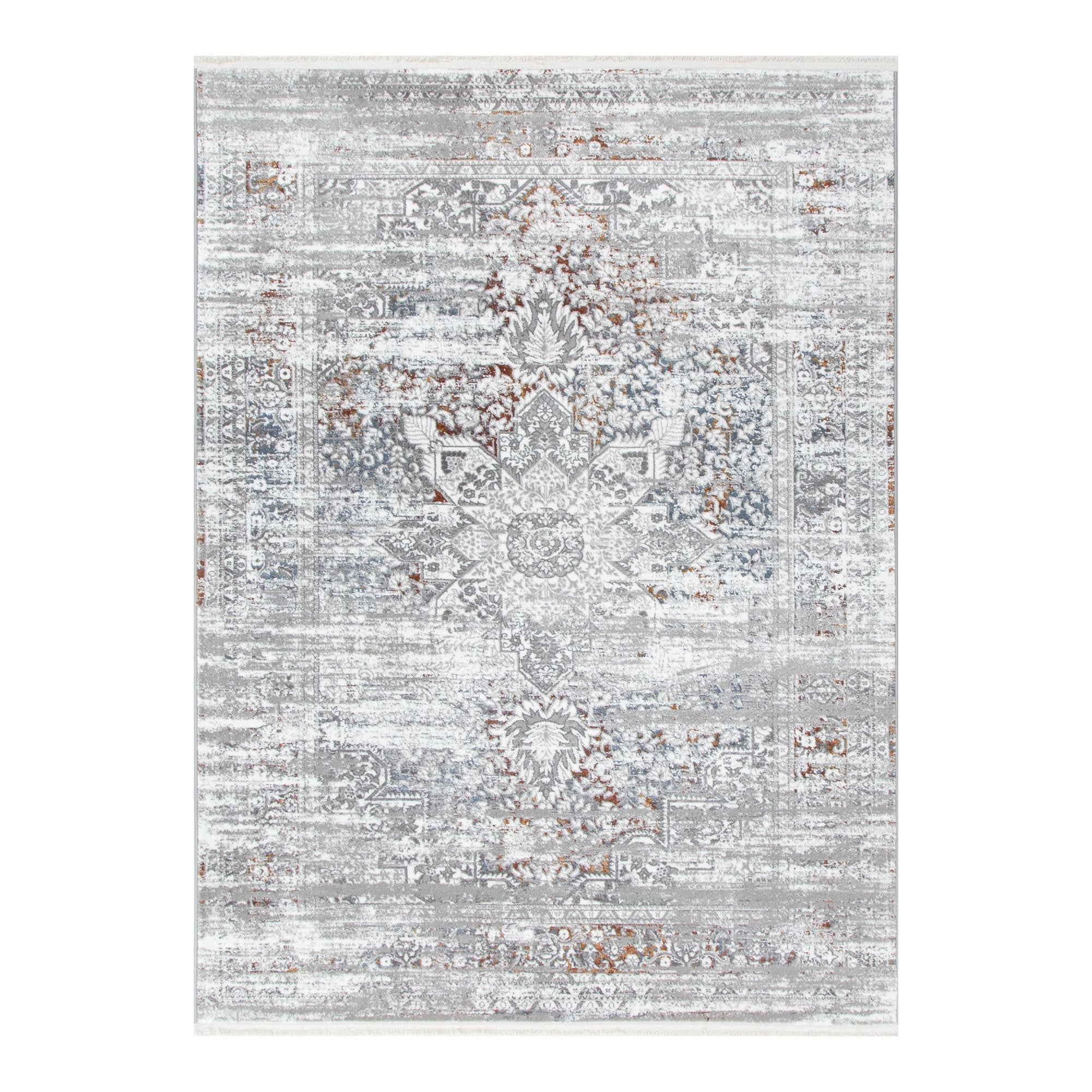 Bohemian Paradise Medalion Grey Multi Rug - Pattern 06 - Floorsome - Rug - BOHE16006GMUL - Rug