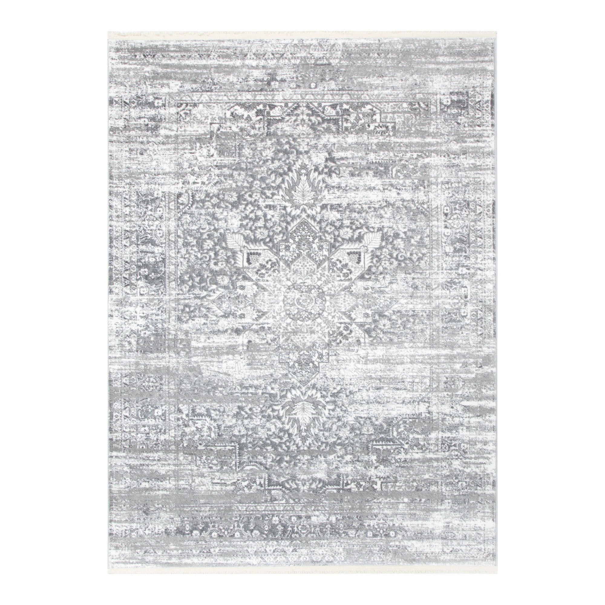 Bohemian Paradise Medalion Grey Rug - Pattern 06 - Floorsome - Rug - BOHE16006GREY - Rug