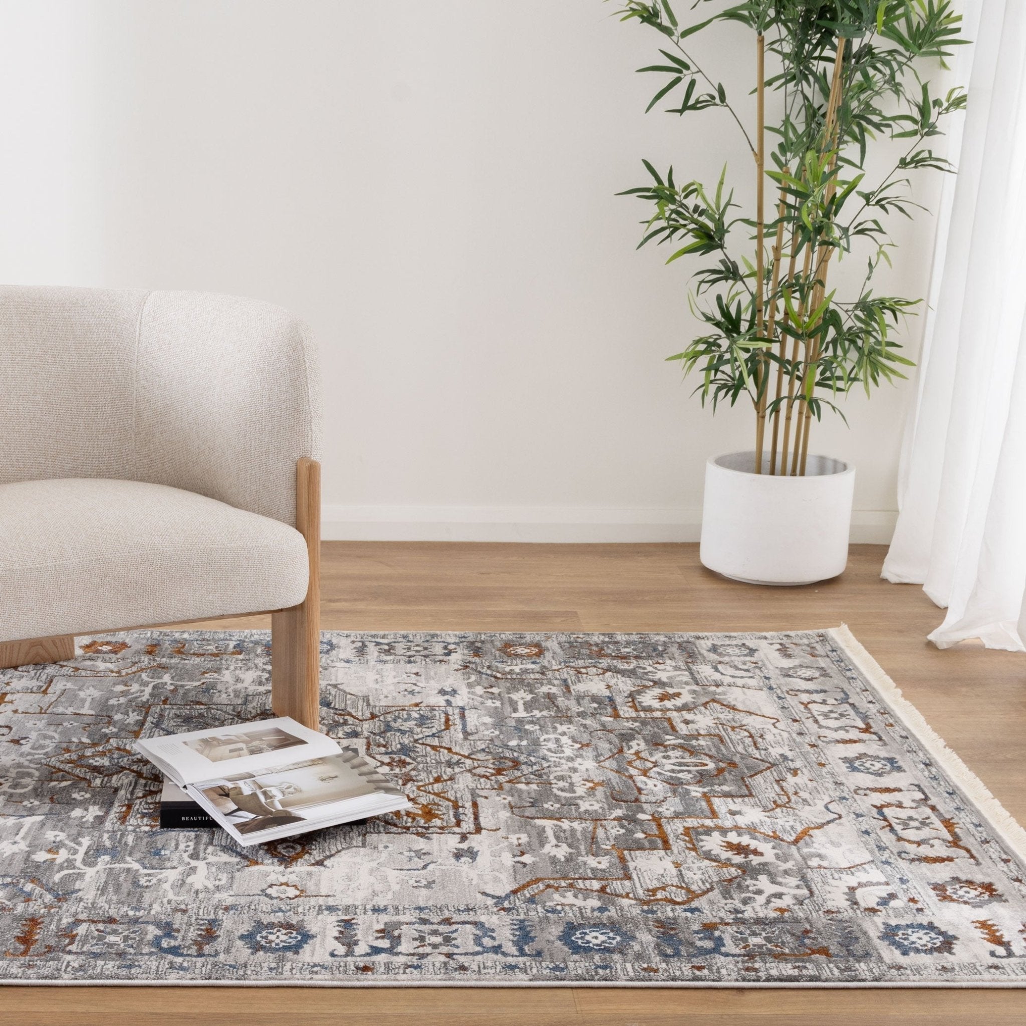Bohemian Paradise One Grey Multi - Pattern 05 - Floorsome - Rug - BOHE16005GMUL - Rug
