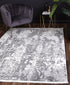 Bohemian Paradise One Modern Grey Rug - Pattern 01 - Floorsome - Rug - BOHE16001GREY - Rug