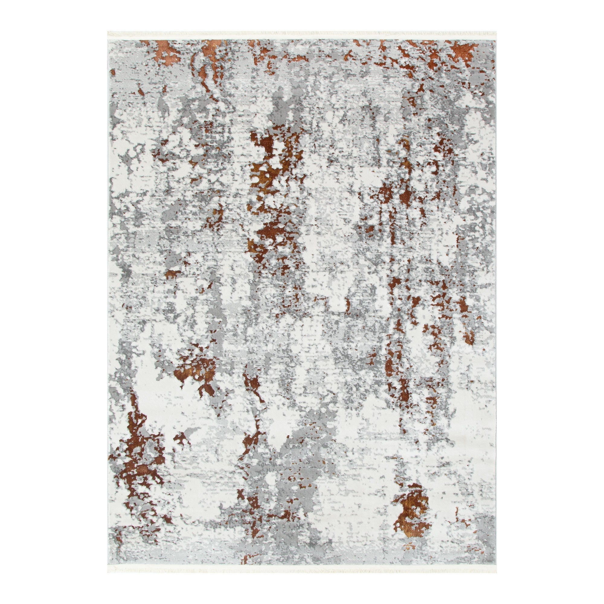 Bohemian Paradise One Modern Grey Terracotta Rug - Pattern 01 - Floorsome - Rug - BOHE16001GTER - Rug