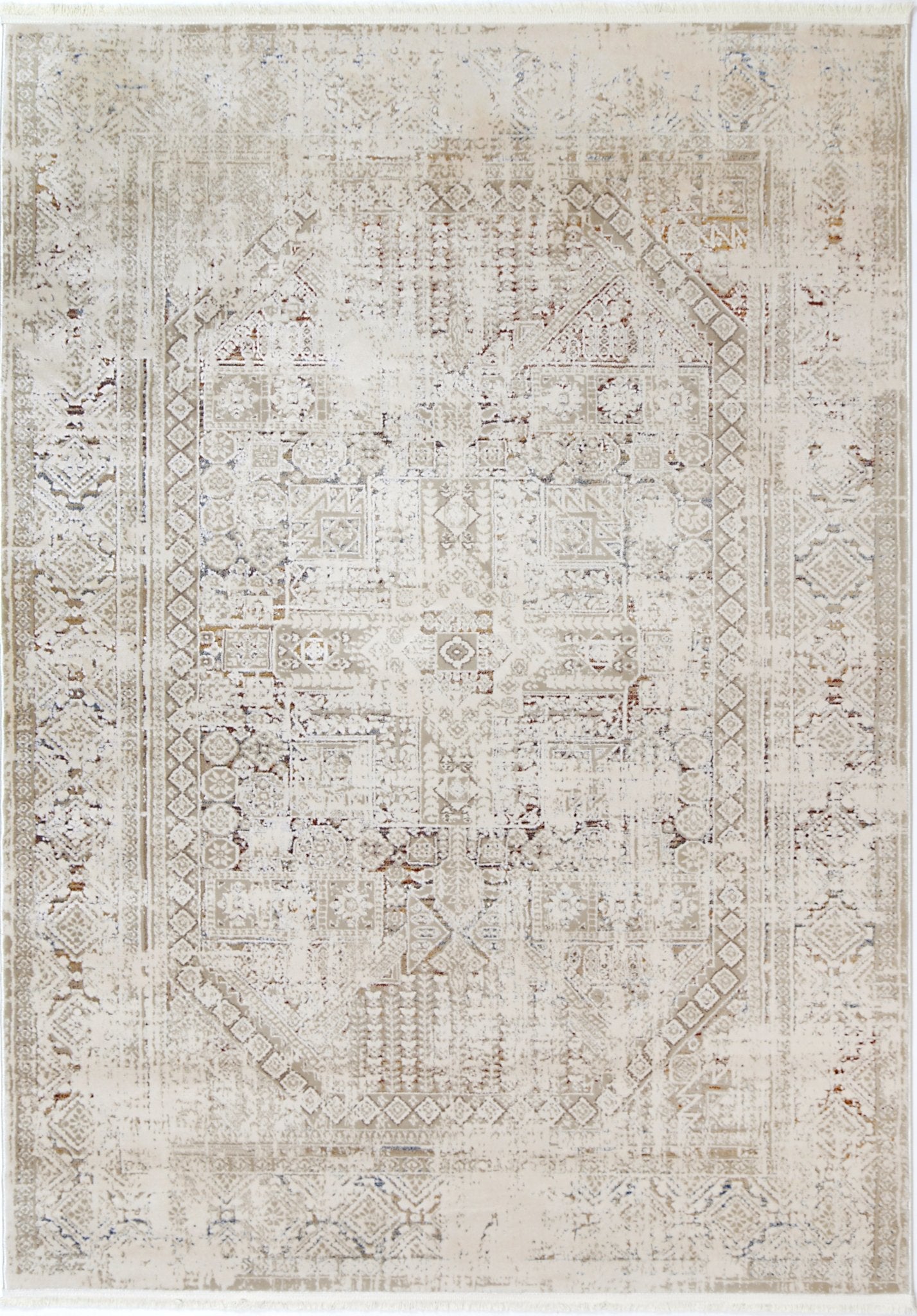 Bohemian Paradise Panel Beige Multi Rug - Pattern 03 - Floorsome - Rug - BOHE16003BMUL - Rug