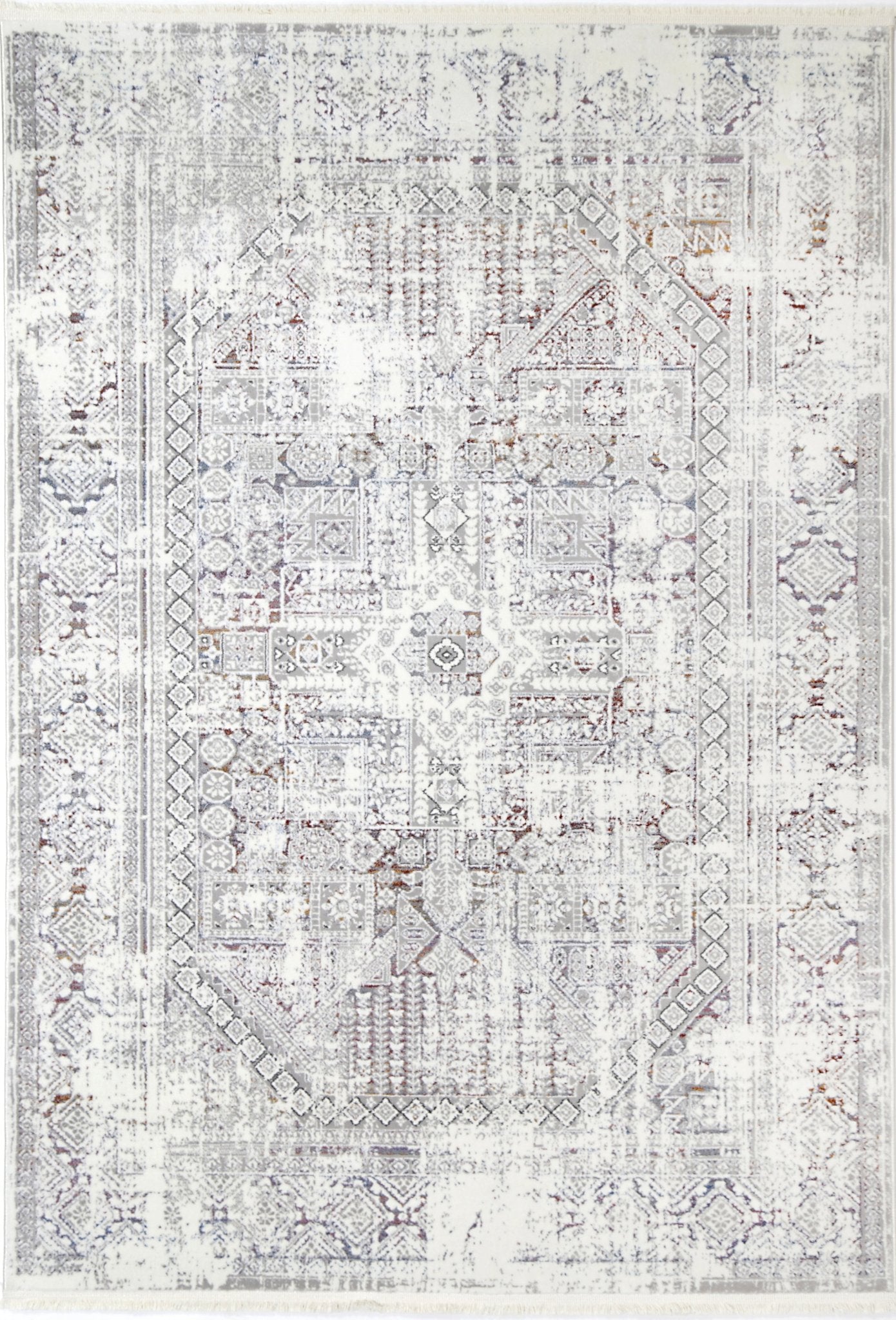 Bohemian Paradise Panel Grey Multi Rug - Pattern 03 - Floorsome - Rug - BOHE16003GMUL - Rug
