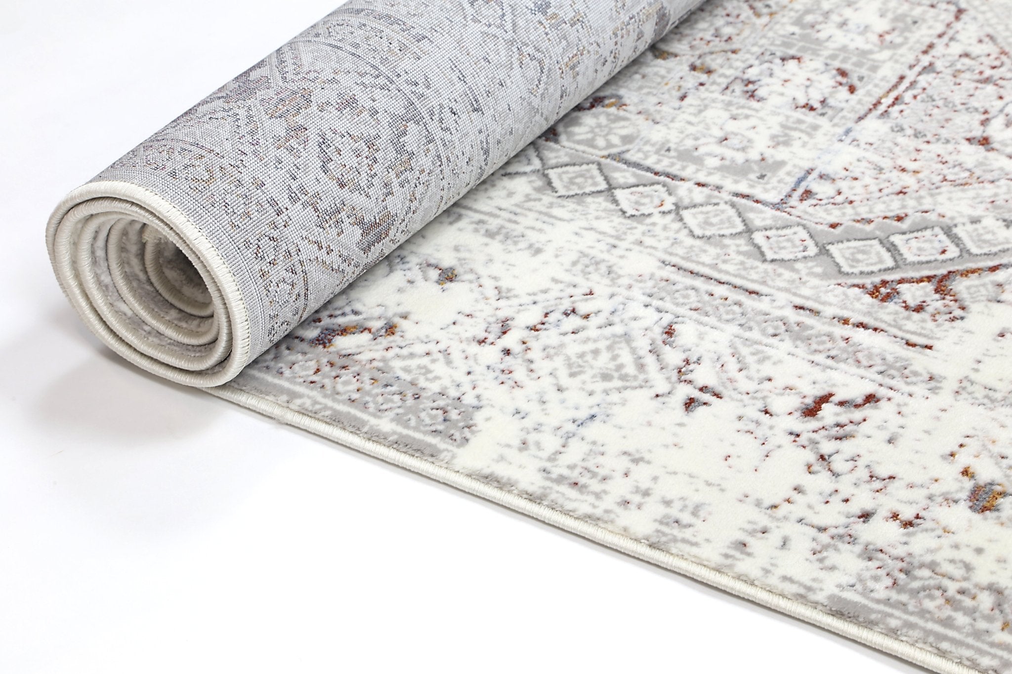 Bohemian Paradise Panel Grey Multi Rug - Pattern 03 - Floorsome - Rug - BOHE16003GMUL - Rug