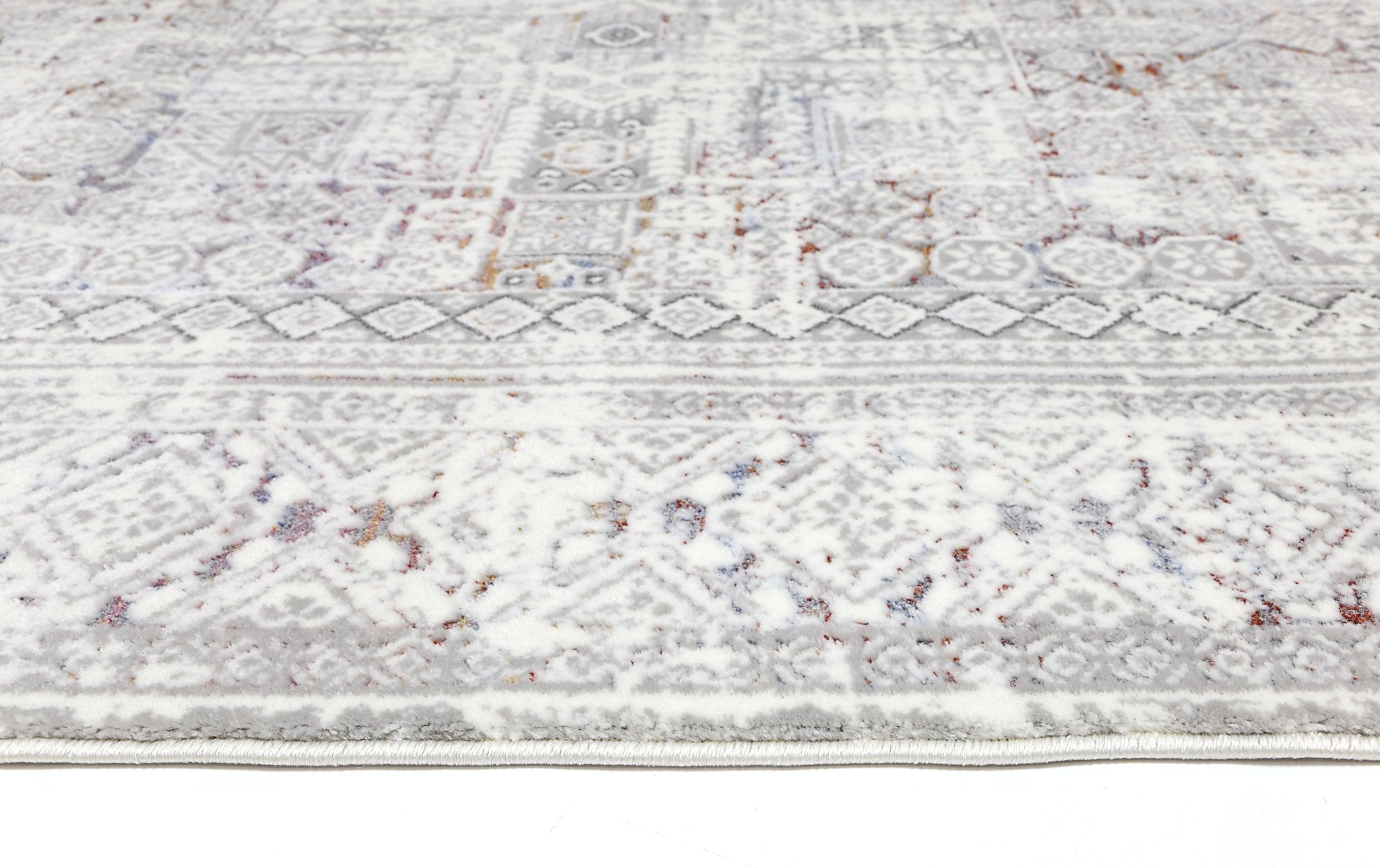 Bohemian Paradise Panel Grey Multi Rug - Pattern 03 - Floorsome - Rug - BOHE16003GMUL - Rug