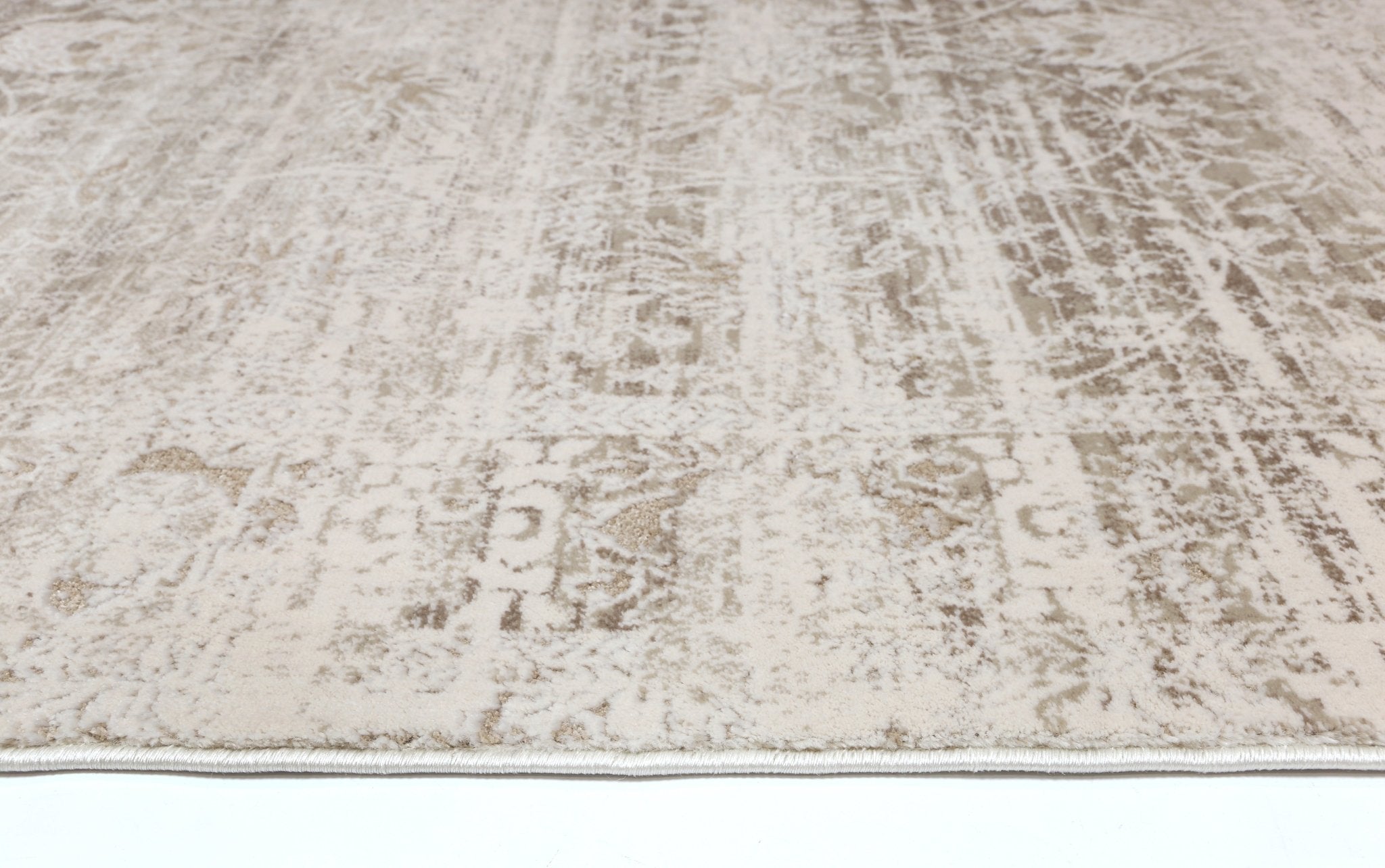 Bohemian Paradise Solid Beige Modern Rug - Pattern 02 - Floorsome - Rug - BOHE16002BEIG - Rug