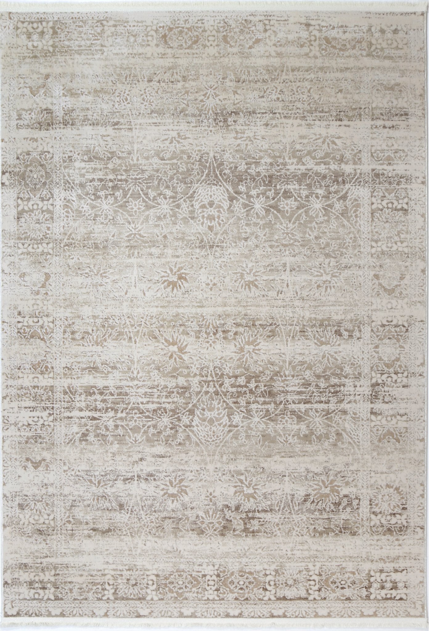 Bohemian Paradise Solid Beige Modern Rug - Pattern 02 - Floorsome - Rug - BOHE16002BEIG - Rug
