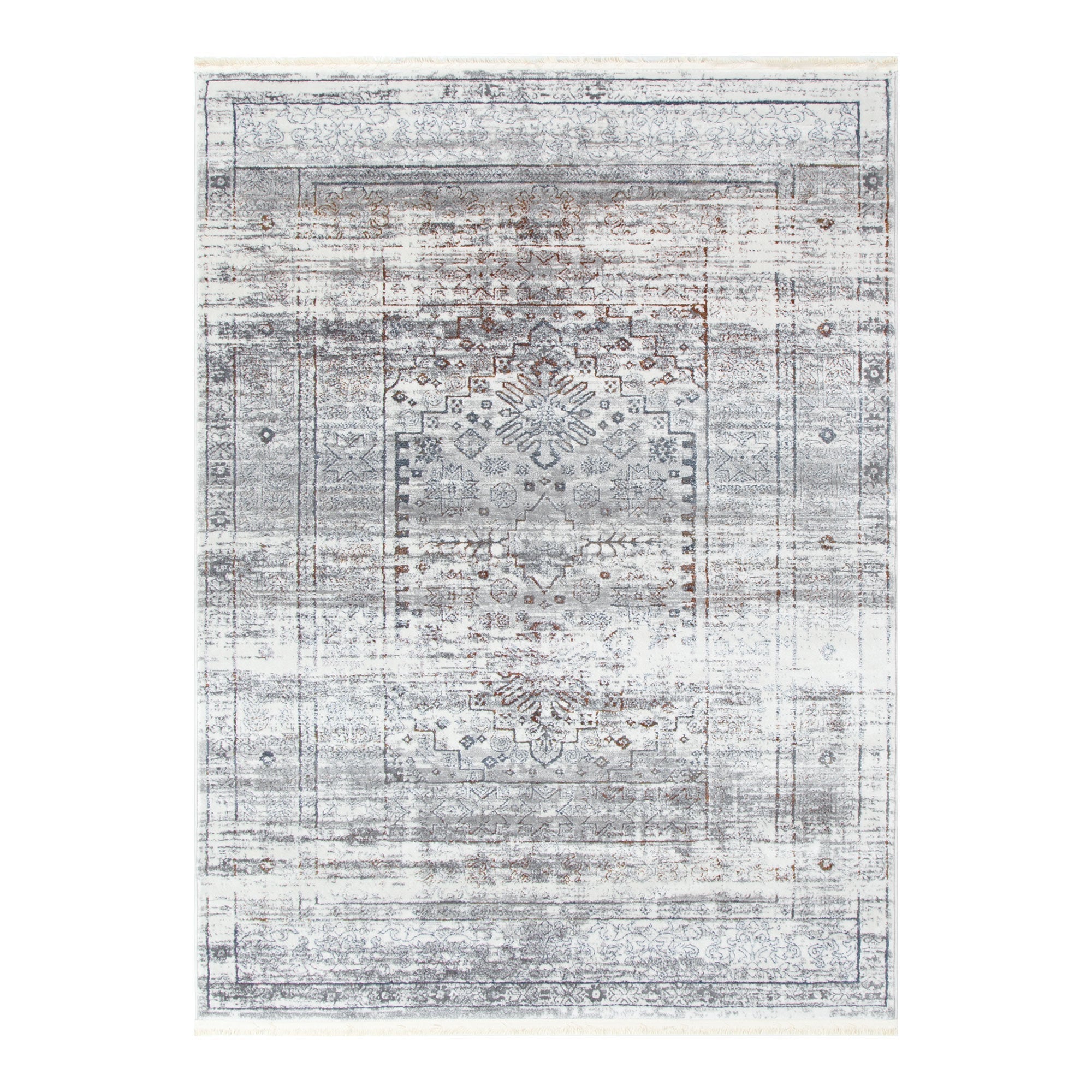 Bohemian Paradise Traditional Grey Multi Rug - Pattern 04 - Floorsome - Rug - BOHE16004GMUL - Rug