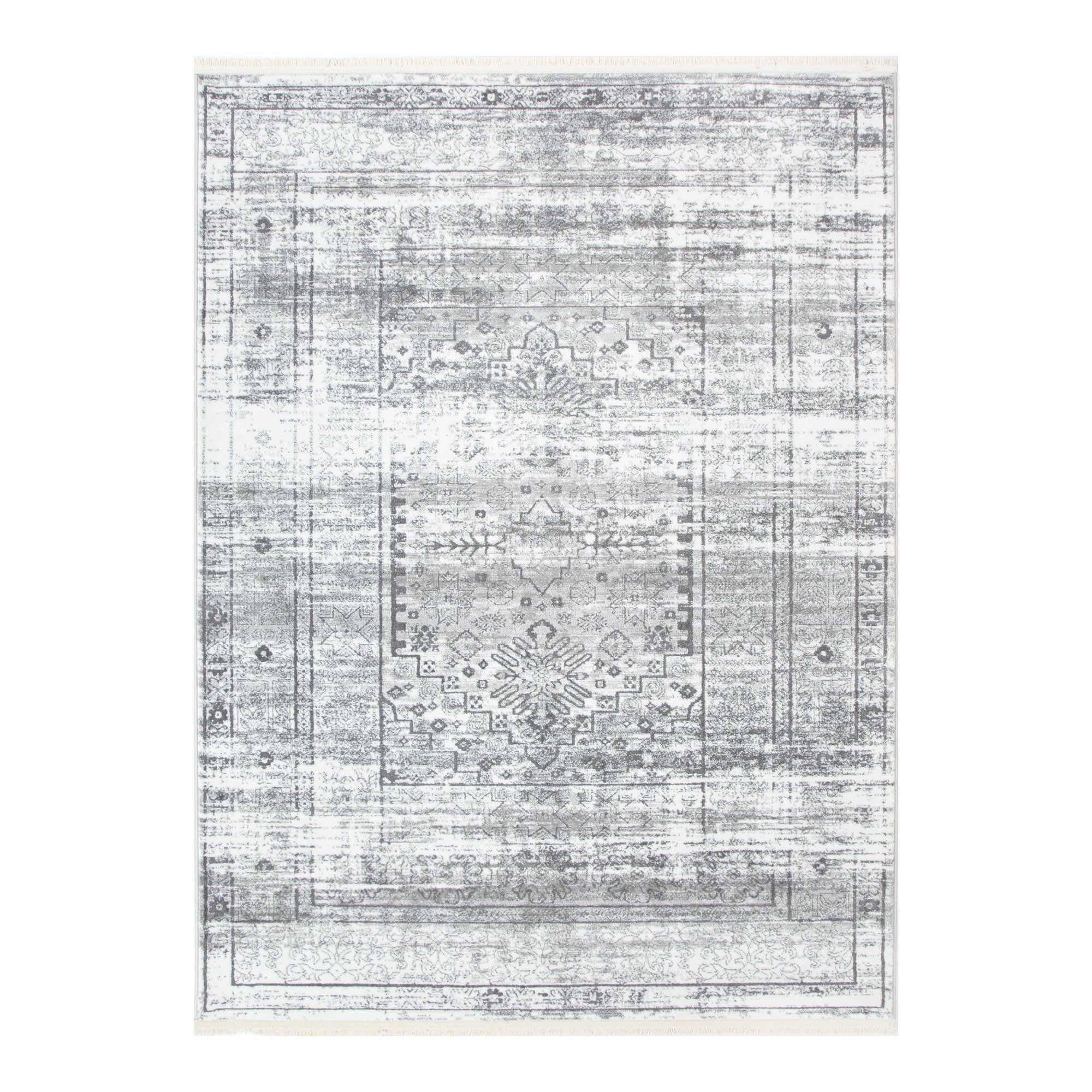Bohemian Paradise Traditional Grey Rug - Pattern 04 - Floorsome - Rug - BOHE16004GREY - Rug