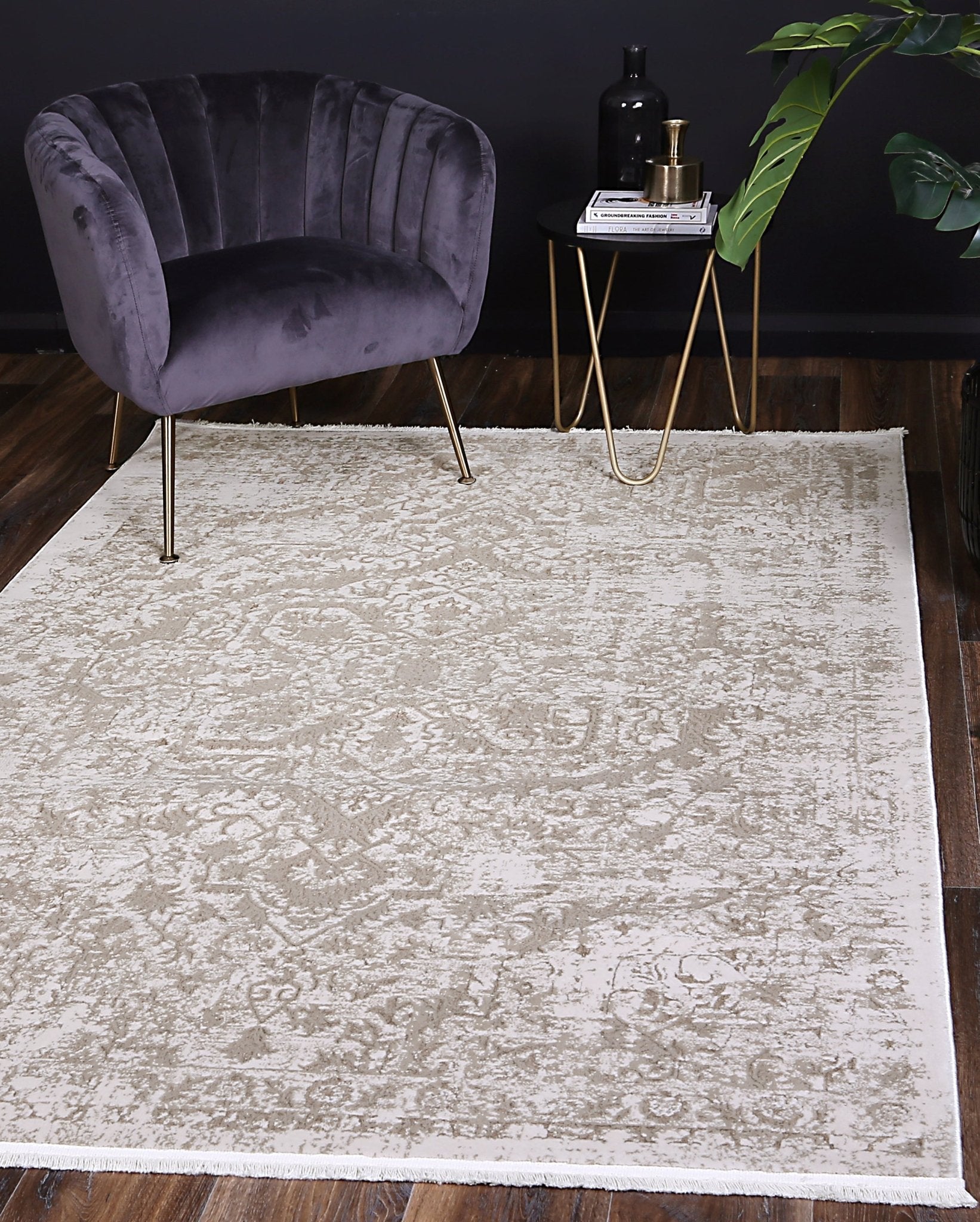 Bohemian Paradise Vintage Beige Rug - Pattern 07 - Floorsome - Rug - BOHE16007BEIG - Rug