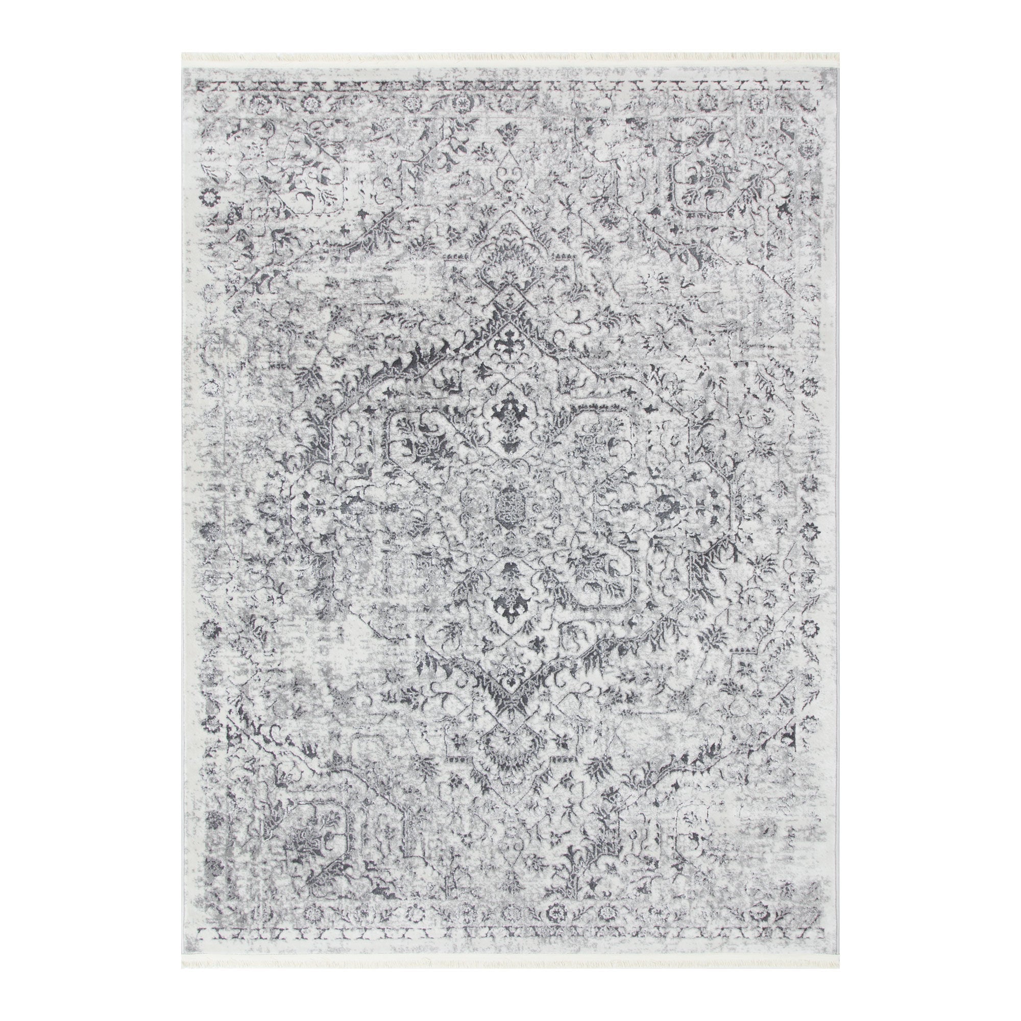 Bohemian Paradise Vintage Grey Rug - Pattern 07 - Floorsome - Rug - BOHE16007GREY - Rug