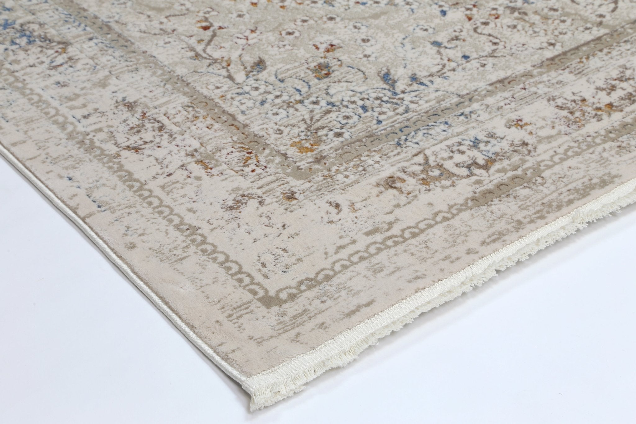 Bohemian Paradise Vintage Medalion Beige Multi Rug - Pattern 08 - Floorsome - Rug - BOHE16008BMUL - Rug