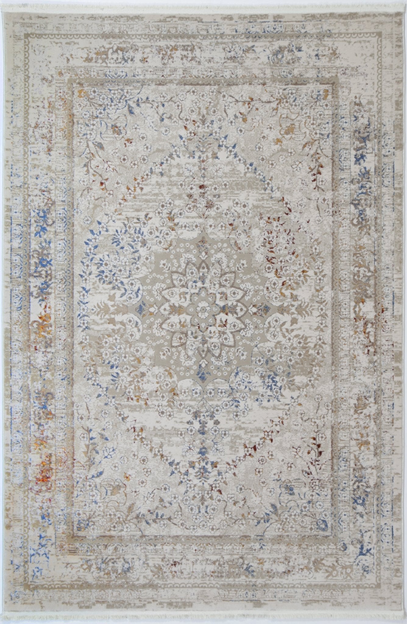 Bohemian Paradise Vintage Medalion Beige Multi Rug - Pattern 08 - Floorsome - Rug - BOHE16008BMUL - Rug