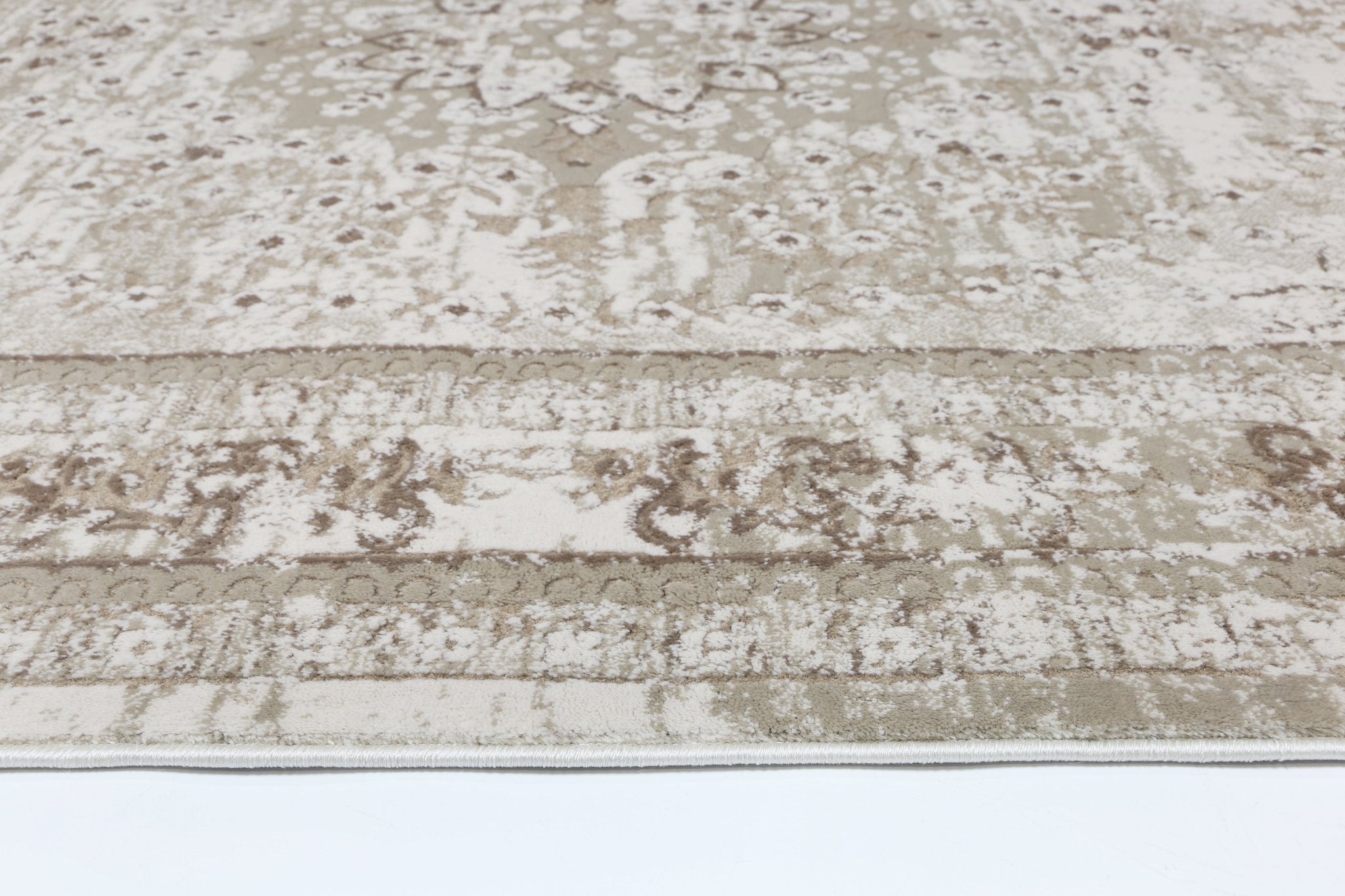 Bohemian Paradise Vintage Medallion Beige Rug - Pattern 08 - Floorsome - Rug - BOHE16008BEIG - Rug